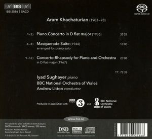Sughauer, Lyad – Khachaturian: the Concertante Works For Piano | 7318599925868 | extra productbeeld