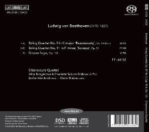 Chiaroscuro Quartet – Beethoven: String Quartets Op. 59 No. 3, Op. 95 & Op. 133 | 7318599927282 | extra productbeeld
