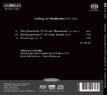 Chiaroscuro Quartet – Beethoven: String Quartets Op. 59 No. 3, Op. 95 & Op. 133 | 7318599927282 | extra productbeeld