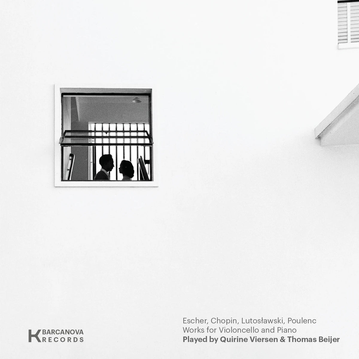 Viersen, Quirine & Thomas Beijer – Escher, Chopin, Lutoslawski, Poulenc, Works For Violoncello and Piano | 7434633737768 | extra productbeeld