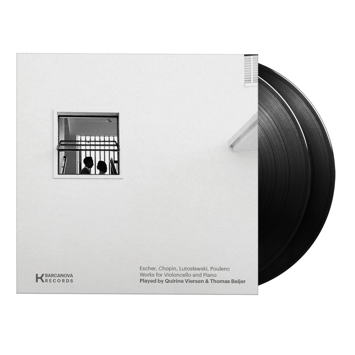 Viersen, Quirine & Thomas Beijer – Escher, Chopin, Lutoslawski, Poulenc, Works For Violoncello and Piano | 7434633737768 | extra productbeeld