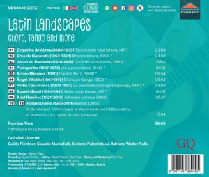 Guitalian Quartet – Latin Landscapes - Choro, Tango & More | 8007144080495 | extra productbeeld