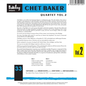 Baker, Chet – Quartet- Vol. Ii | 8435395501191 | extra productbeeld
