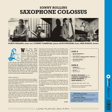 Rollins, Sonny – Saxophone Colossus | 8435723701804 | extra productbeeld
