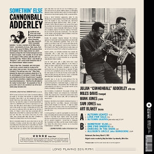 Adderley, Cannonball – Somethin' Else | 8435723702108 | extra productbeeld