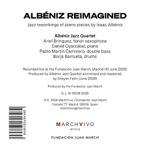 Albeniz Jazz Quartet – Albeniz Reimagined | 8435725606480 | extra productbeeld