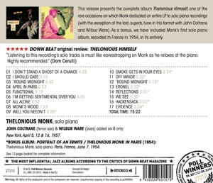 Monk, Thelonious – Thelonious Himself | 8436028691579 | extra productbeeld