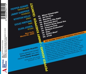 Adams, Pepper – Quintet | 8436028691715 | extra productbeeld