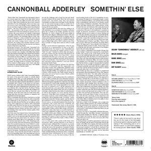 Adderley, Cannonball – Somethin' Else | 8436028698370 | extra productbeeld