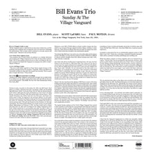 Bill Evans Trio – Sunday At the Village Vanguard | 8436028699919 | extra productbeeld
