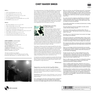 Baker, Chet – Sings | 8436539310518 | extra productbeeld