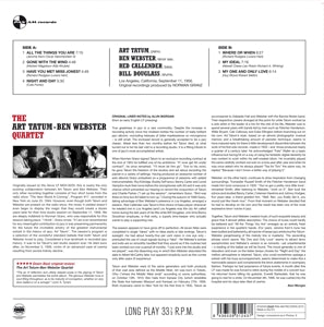 Tatum, Art & Ben Webster – Quartet | 8436539312437 | extra productbeeld