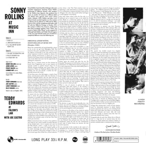 Rollins, Sonny – At the Music Inn | 8436539313533 | extra productbeeld