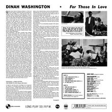 Washington, Dinah – For Those In Love | 8436539313601 | extra productbeeld