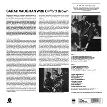 Vaughan, Sarah – Sara Vaughan With Clifford Brown | 8436542011723 | extra productbeeld