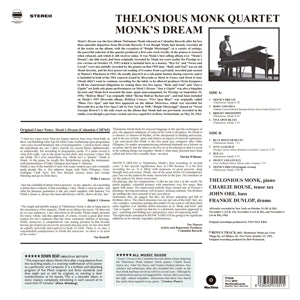 Monk, Thelonious – Monk's Dream | 8436542012515 | extra productbeeld