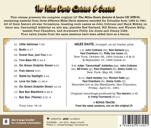 Davis, Miles – Quintet & Sextet | 8436542013451 | extra productbeeld
