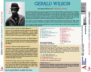 Gerald Wilson Big Band – Your Better Believe It/Moment of Truth | 8436542013956 | extra productbeeld