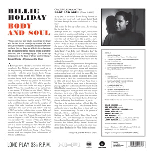 Holiday, Billie – Body & Soul | 8436542016797 | extra productbeeld