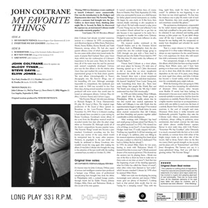 Coltrane, John – My Favorite Things | 8436542016827 | extra productbeeld
