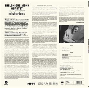 Monk, Thelonious – Misterioso | 8436559463324 | extra productbeeld