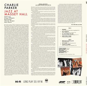 Parker, Charlie – Jazz At Massey Hall | 8436559463331 | extra productbeeld