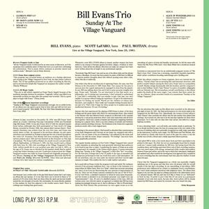 Bill Evans Trio – Sunday At the Village Vanguard | 8436559463799 | extra productbeeld
