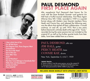 Desmond, Paul – First Place Again | 8436559466776 | extra productbeeld