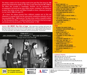 Stan Getz Quartet – At Large - the Complete Sessions | 8436559469234 | extra productbeeld