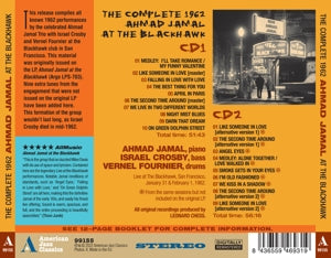 Jamal, Ahmad – Complete 1962 At the Blackhawk | 8436559469319 | extra productbeeld