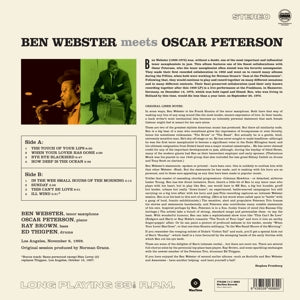 Webster, Ben – Meets Oscar Peterson | 8436559469890 | extra productbeeld