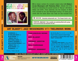 Art Blakey & the Jazz Messengers – With Thelonious Monk | 8436559469937 | extra productbeeld