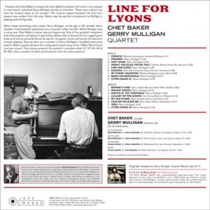 Baker, Chet & Gerry Mulligan -Quartet- – Line For Lyons | 8436569191040 | extra productbeeld