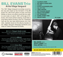 Bill Evans Trio – Village Vanguard Sessions | 8436569194188 | extra productbeeld
