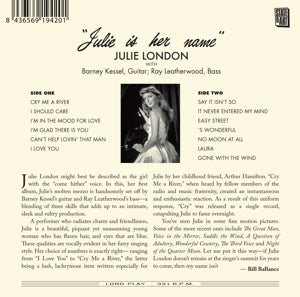 London, Julie – Julie is Her Name - the Complete Sessions | 8436569194201 | extra productbeeld