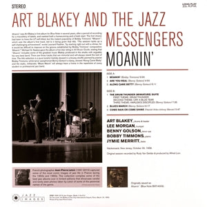 Art Blakey & the Jazz Messengers – Moanin' | 8437012830721 | extra productbeeld