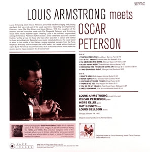 Armstrong, Louis & Oscar Peterson – Louis Armstrong Meets Oscar Peterson | 8437012830783 | extra productbeeld