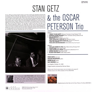 Getz, Stan – With the Oscar Peterson Trio | 8437016248294 | extra productbeeld
