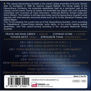Gewandhaus Quartett – Beethoven: Die Streichquartette | 8595728270221 | extra productbeeld