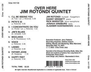 Rotondi, Jim (Quintet) – Over Here | 8712474141722 | extra productbeeld