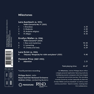 Royal Scottish National Orchestra – Auerbach, Price & Wallen: Milestones | 8717306264082 | extra productbeeld