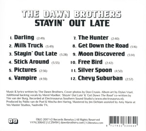 Dawn Brothers – Stayin' Out Late | 8717931330640 | extra productbeeld