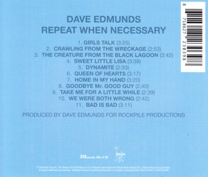 Edmunds, Dave – Repeat When Necessary | 8718627230398 | extra productbeeld