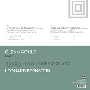 Gould, Glenn – Beethoven Concerto No.2 & Bach Concerto No.1 | 8719039004843 | extra productbeeld