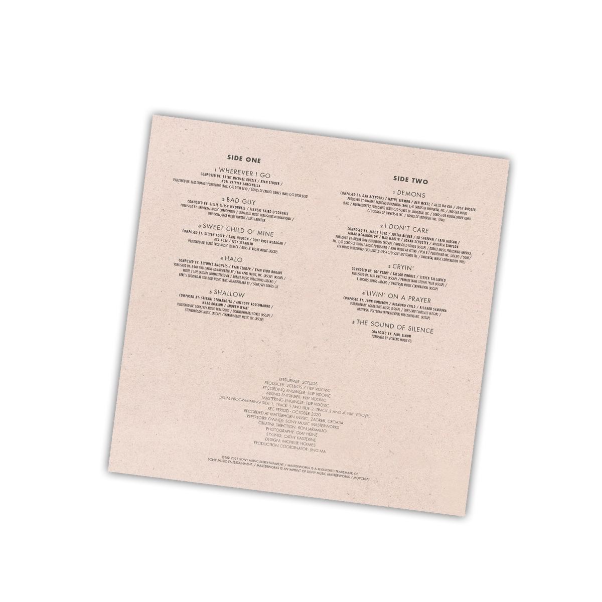 2 Cellos – Dedicated | 8719262037076 | extra productbeeld