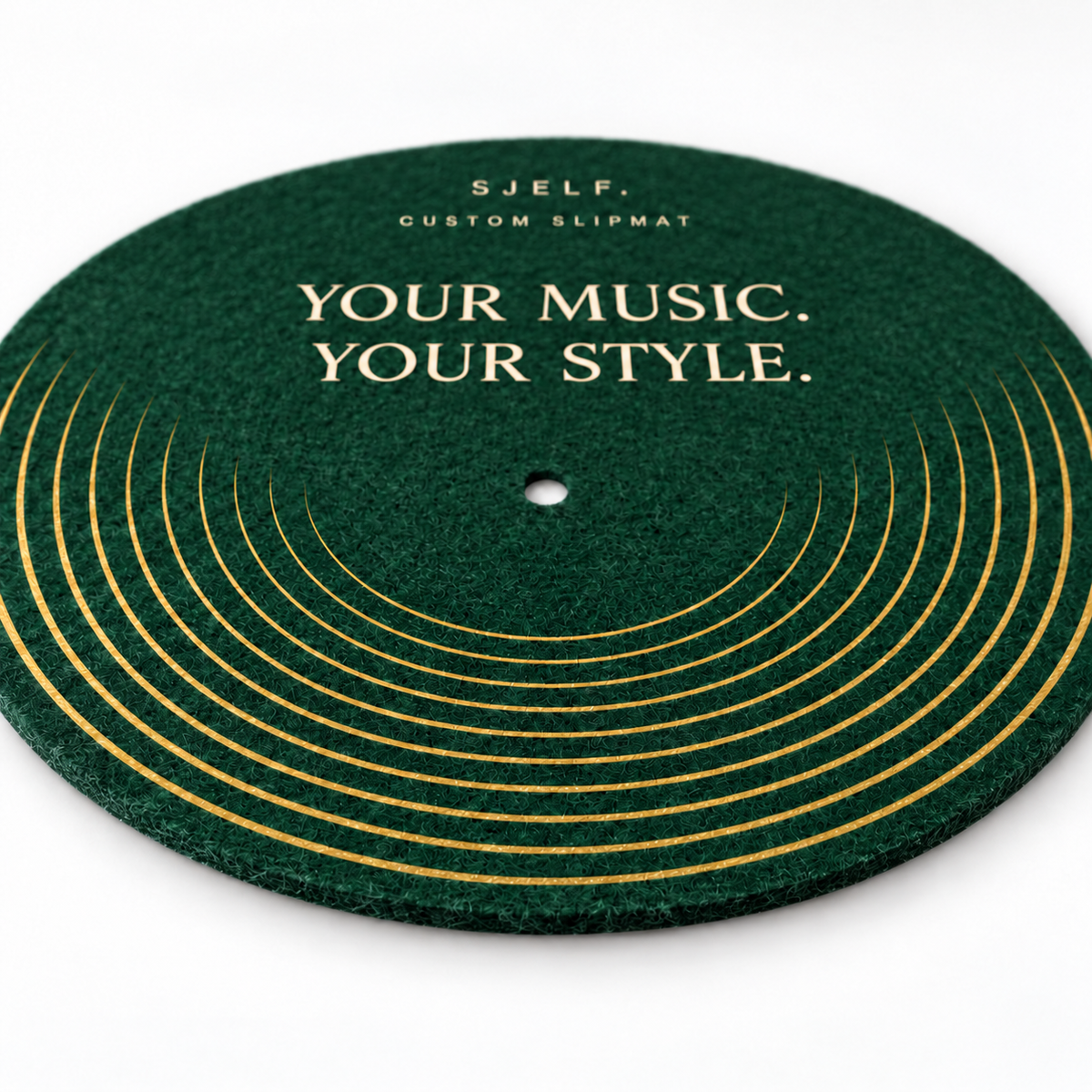 SJELF Custom Slipmat detail — Your Music. Your Style.