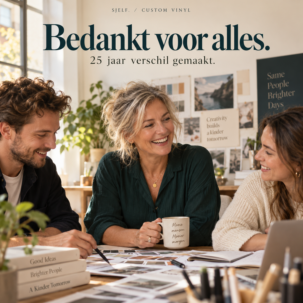 Voorkant van de hoes: Bedankt voor alles.