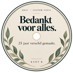 Middenlabel kant B: Bedankt voor alles.