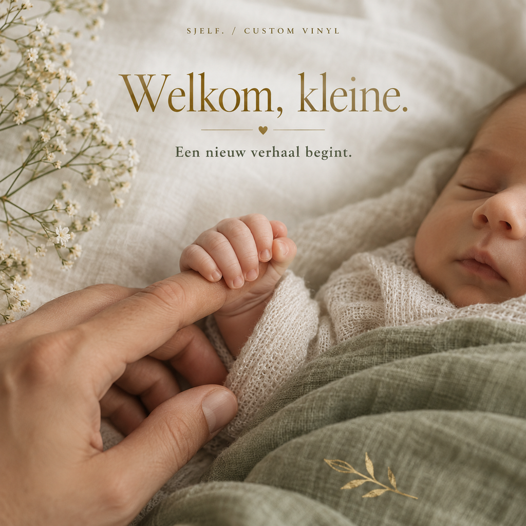 Voorkant van de hoes: Welkom, kleine.