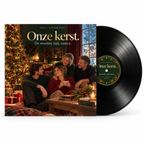 Hoofdbeeld met hoes en zwarte elpee: Onze kerst.